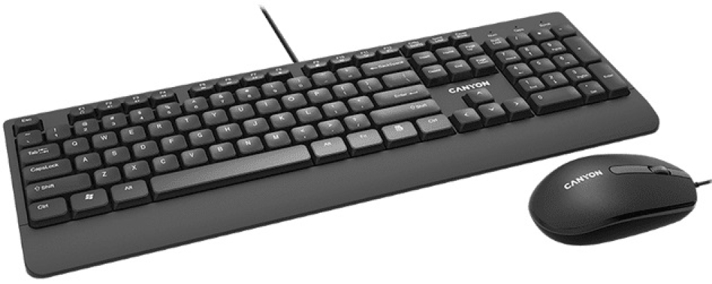 Клавиатура и мишка Canyon CNE-CSET4-BG